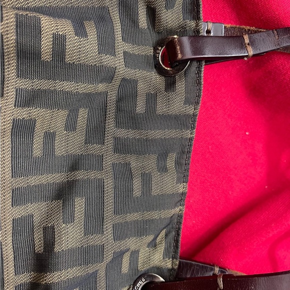 Designer Patterned Tote Bag - Black and Brown - Picture 6 of 16